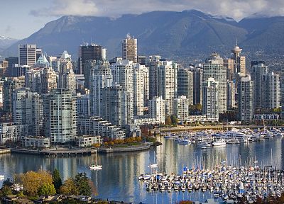 Canada, Vancouver, British Columbia, marina - random desktop wallpaper