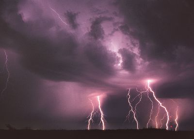clouds, storm, weather, lightning - random desktop wallpaper