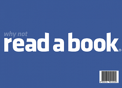 Facebook, wall, reading, books - random desktop wallpaper