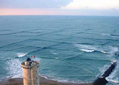 ocean, horizon, France, skyscapes, sea - desktop wallpaper