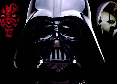 Star Wars, Darth Maul, Darth Vader, General Grievous - random desktop wallpaper