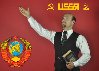 cosplay, men, Lenin, USSR - desktop wallpaper