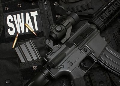 rifles, guns, SWAT, weapons, airsoft gun - random desktop wallpaper