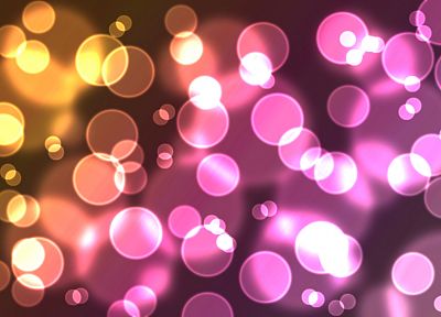 lights, bubbles - random desktop wallpaper