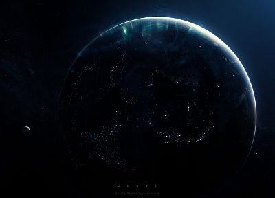 outer space, planets, Greg Martin - random desktop wallpaper