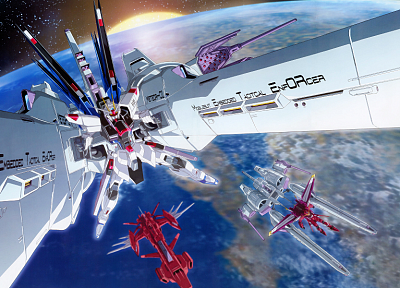 freedom, Gundam Seed, Gundam Freedom, Meteor 1 - random desktop wallpaper