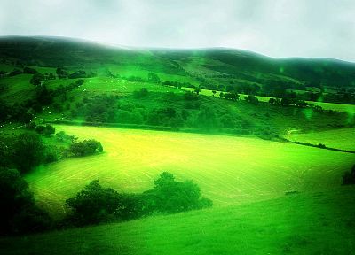 landscapes, nature, fields, hills, HDR photography - related desktop wallpaper