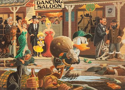 cartoons, Disney Company, ducks, Donald Duck, Scrooge McDuck, carl banks, carl barks - random desktop wallpaper