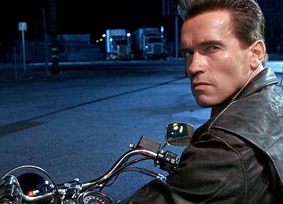 Terminator, movies, Arnold Schwarzenegger, vehicles, motorbikes - desktop wallpaper
