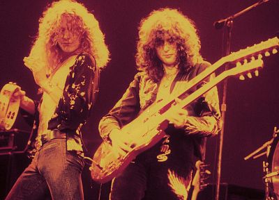 Led Zeppelin, plants, guitars, Jimmy Page, guitarists - random desktop wallpaper