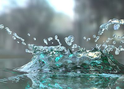 water, splashes - desktop wallpaper