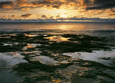 sunrise, landscapes, Wisconsin, Lake Michigan, lakes - desktop wallpaper