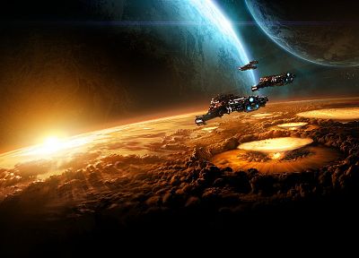 video games, outer space, planets - related desktop wallpaper