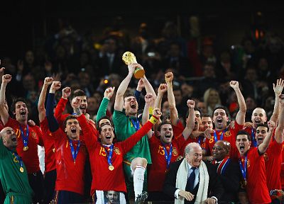 Spain, Spain National Football Team, Iker Casillas, Gerard PiquÃÂ©, World Cup, Sergio Ramos, David Villa, Xavi Hernandez, Andres Iniesta - desktop wallpaper