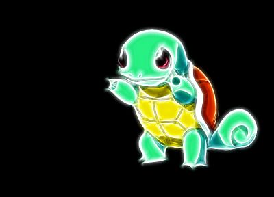 Pokemon, Squirtle, simple background, black background - related desktop wallpaper