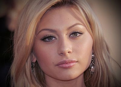 blondes, women, close-up, actress, celebrity, singers, Alyson Michalka, faces, portraits - desktop wallpaper