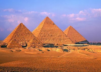 Egypt, pyramids, Great Pyramid of Giza - random desktop wallpaper