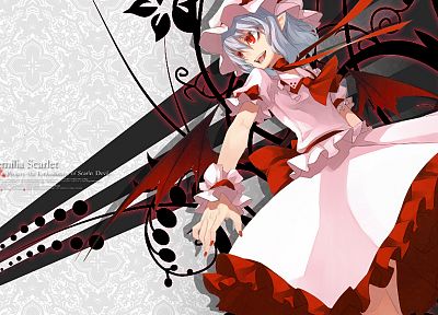 Touhou, vampires, Remilia Scarlet, Shingo (Missing Link) - random desktop wallpaper