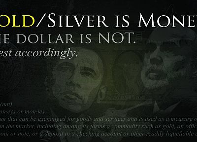 money, gold, silver, dollar bills - random desktop wallpaper