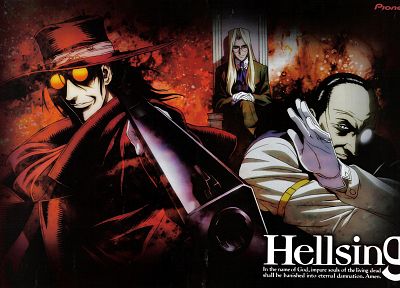 Hellsing, Alucard, vampires, Integra Hellsing, Walter C. Dornez - desktop wallpaper