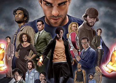 Heroes (TV Series), cartoonish, Peter Petrelli - random desktop wallpaper