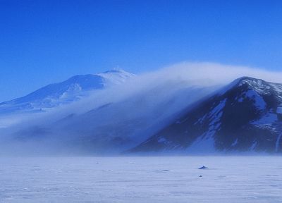 mountains, nature, winter, snow - desktop wallpaper