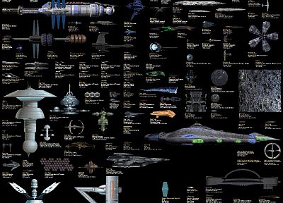 Star Wars, Star Trek, Babylon 5, Lexx - desktop wallpaper