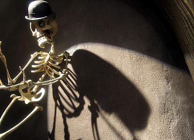 skeletons, Corpse Bride, hats - random desktop wallpaper
