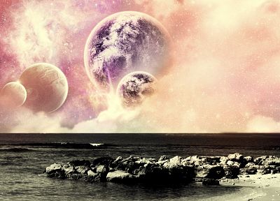 planets, photo manipulation - duplicate desktop wallpaper