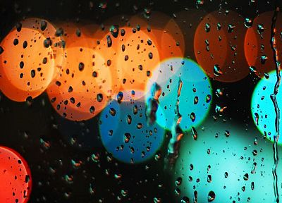 condensation, rain on glass - desktop wallpaper