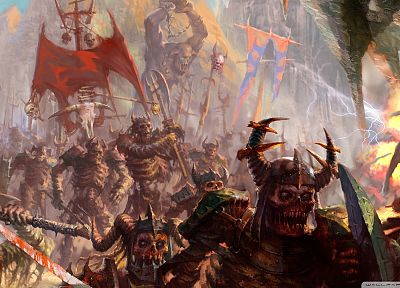 army, blade, fantasy art, armor, skeletons, artwork, warriors, troll - desktop wallpaper
