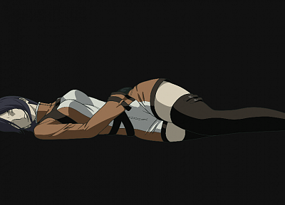 Ga-Rei: Zero, black background, anime vectors, Kasuga Natsuki - related desktop wallpaper