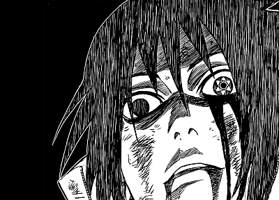 Uchiha Sasuke, Naruto: Shippuden, Sharingan, manga - duplicate desktop wallpaper