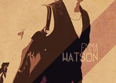 Emma Watson, effects, photo manipulation - desktop wallpaper
