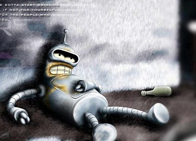 Futurama, Bender, quotes - random desktop wallpaper