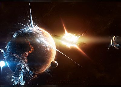 outer space, planets, space station - related desktop wallpaper