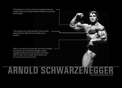 black and white, quotes, Arnold Schwarzenegger, Austrian - random desktop wallpaper