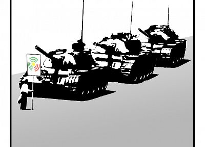 artwork, Tiananmen Square - random desktop wallpaper