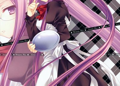 Fate/Stay Night, rider, maids, Type-Moon, meganekko, Rider (Fate/Stay Night), Fate series - desktop wallpaper