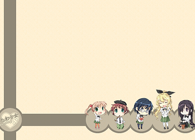 video games, school uniforms, Katawa Shoujo, Ikezawa Hanako, Satou Lilly, Ibarazaki Emi, Tezuka Rin, Hakamichi Shizune - desktop wallpaper