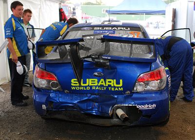 cars, crash, wrecks, rally, Subaru, WRC, Subaru Impreza, Subaru Impreza WRX, Subaru Impreza WRX STI - random desktop wallpaper