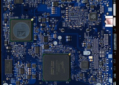 blue, computers, hardware, PC, motherboards, logic, CPU - random desktop wallpaper