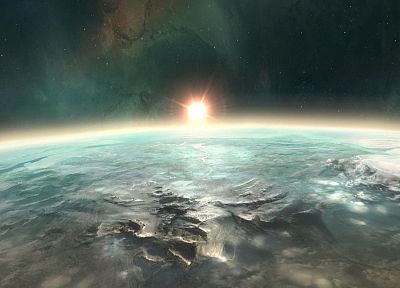 outer space, Earth - desktop wallpaper