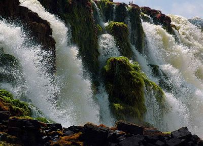 Brazil, waterfalls, rivers, National Park - desktop wallpaper