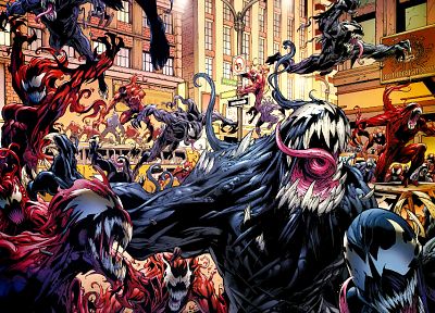 Venom, Carnage, Marvel Comics - random desktop wallpaper