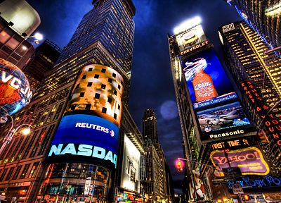 cityscapes, urban, buildings, New York City, Times Square, modern, cities - desktop wallpaper