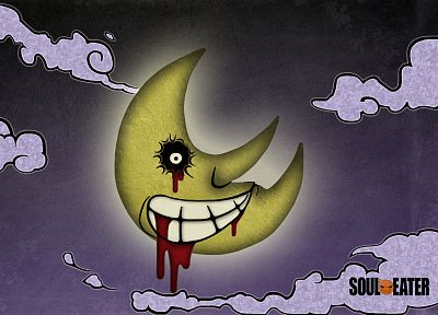 Soul Eater, Moon, anime - desktop wallpaper
