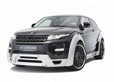 cars, studio, front, vehicles, Range Rover, Hamann, white background, Range Rover Evoque - related desktop wallpaper