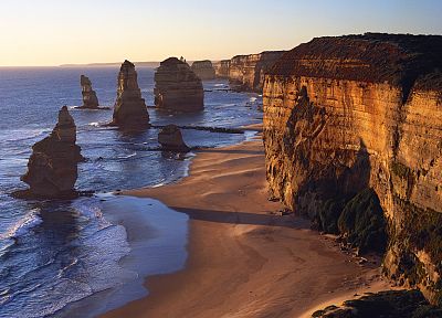 ocean, rocks, Australia, beaches - desktop wallpaper