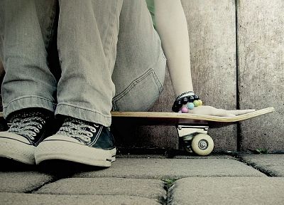 jeans, skateboards, Converse - random desktop wallpaper